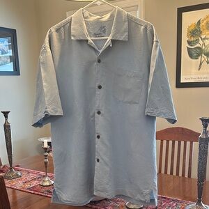 Tommy Bahama Light Blue Embroidered Shirt